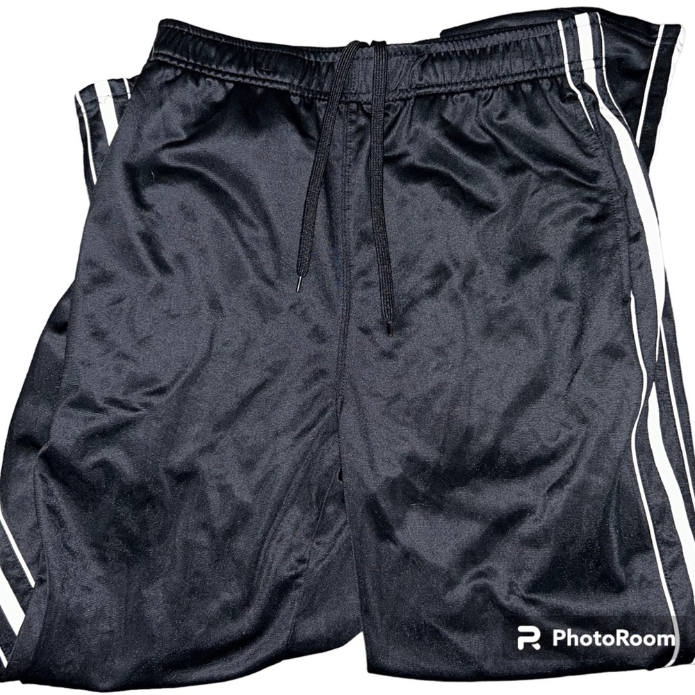 Starting Point Black Sweatpants with a white stripe Size: Medium